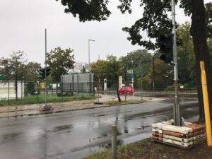 Rahnsdorfer Straße Ampelanlage im Aufbau